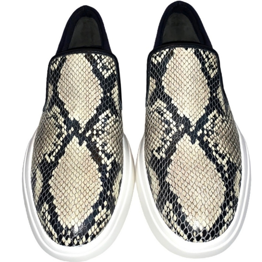 Via Spiga Snake Skin Women's Sneakers size 11